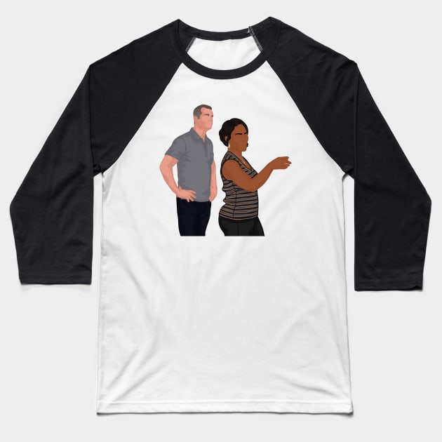 Bobby & Athena | 911 Baseball T-Shirt by icantdrawfaces